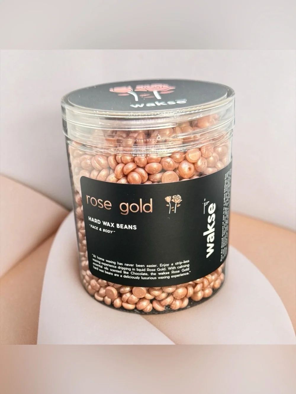 💕WAKSE💕Rose Gold Hard Wax Beans for Face & Body/NIP